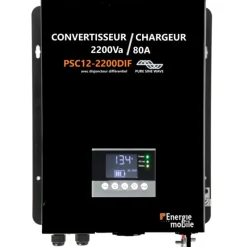EM Convertisseur/Chargeur sinusoïdal DC-AC | PSC12-2200DIF*Energie Mobile New