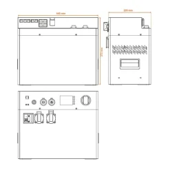 Hot EM Générateur lithium 230V POWERBOX | 2000 W / 100 Ah Electricité & Éclairage·Batterie Nomade & Groupe Électrogène Solaire|Batterie·Batterie Nomade Et Station D'Énergie
