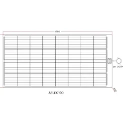 EM Kit solaire A-flex 190 W Noir / MPPT*Energie Mobile Discount