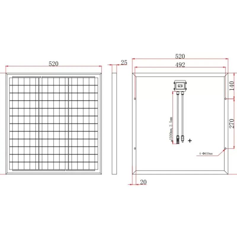 Outlet EM Kit solaire CC 50-A PERC MPPT Energie Solaire·Kit Panneau Solaire Rigide
