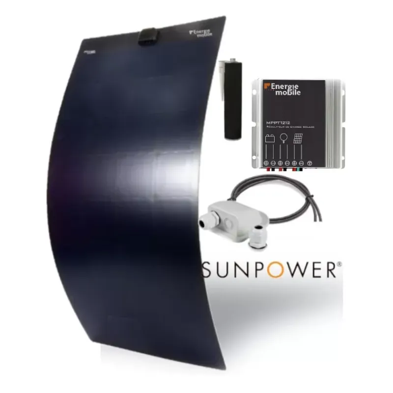 Discount EM Kit solaire CC X FLEX 235 W Black Solaire·Kit Panneau Solaire Flexible|Energie Solaire·Kit Panneau Solaire Souple