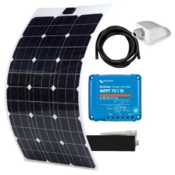 EM Kit solaire Flexible 120 W - VICTRON Bluesolar MPPT 75/10*Energie Mobile - Victron Energy Online