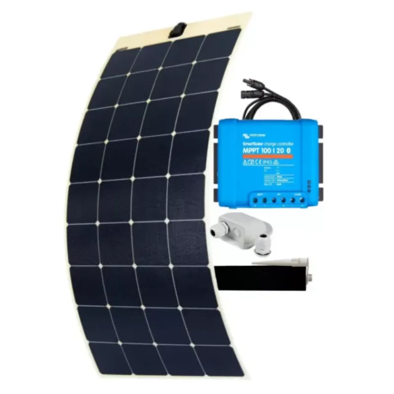 Discount EM Kit solaire Marine Flex 235 W | VICTRON régulateur MPPT 100/20 Solaire·Kit Panneau Solaire Flexible|Energie Solaire·Kit Panneau Solaire Souple