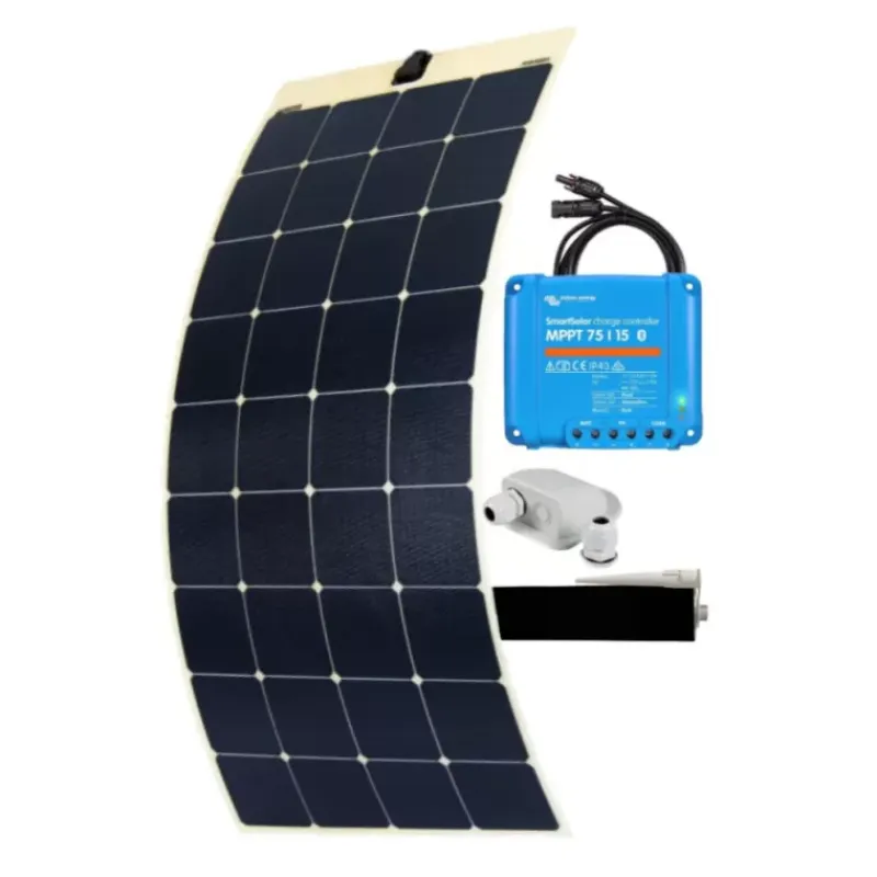 New EM Kit solaire Marine Flex 170 W | VICTRON régulateur MPPT 75/15 Solaire·Kit Panneau Solaire Flexible|Energie Solaire·Kit Panneau Solaire Souple