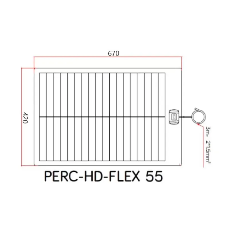 EM Kit solaire PERC HD Flex 55 W / MPPT*Energie Mobile Sale