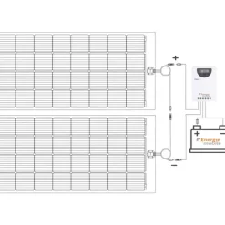 Sale EM Kit solaire souple 420 W - Régulateur MPPT 100/40 BT Solaire·Kit Panneau Solaire Flexible|Energie Solaire·Kit Panneau Solaire Souple