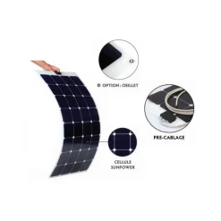 EM Kit solaire X-flex ETFE noir 125 W - VICTRON Bluesolar MPPT 75/10*Energie Mobile - Victron Energy Discount