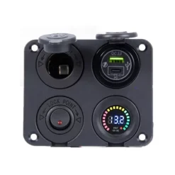 Sale EM Mini tableau C 12V + USB/C + Voltmètre Pro DC Distribution & Protection·Prise Et Fiche Dc (Allume Cigare, 12V, Usb...)|Distribution & Protection·Tableau Électrique