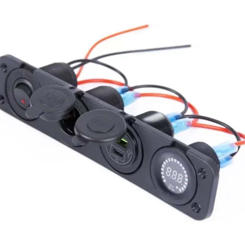 EM Mini tableau L 12V + USB/C + Voltmètre Pro DC*Energie Mobile Best