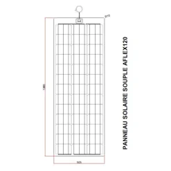 Clearance EM Panneau solaire A-FLEX 120 W Solaire·Panneau Solaire Souple|Energie Solaire·Panneau Solaire Souple