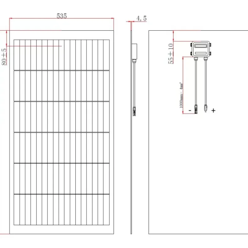 Sale EM Panneau Solaire PERC 110 W sans cadre Solaire·Panneau Solaire Rigide|Energie Solaire·Panneau Solaire