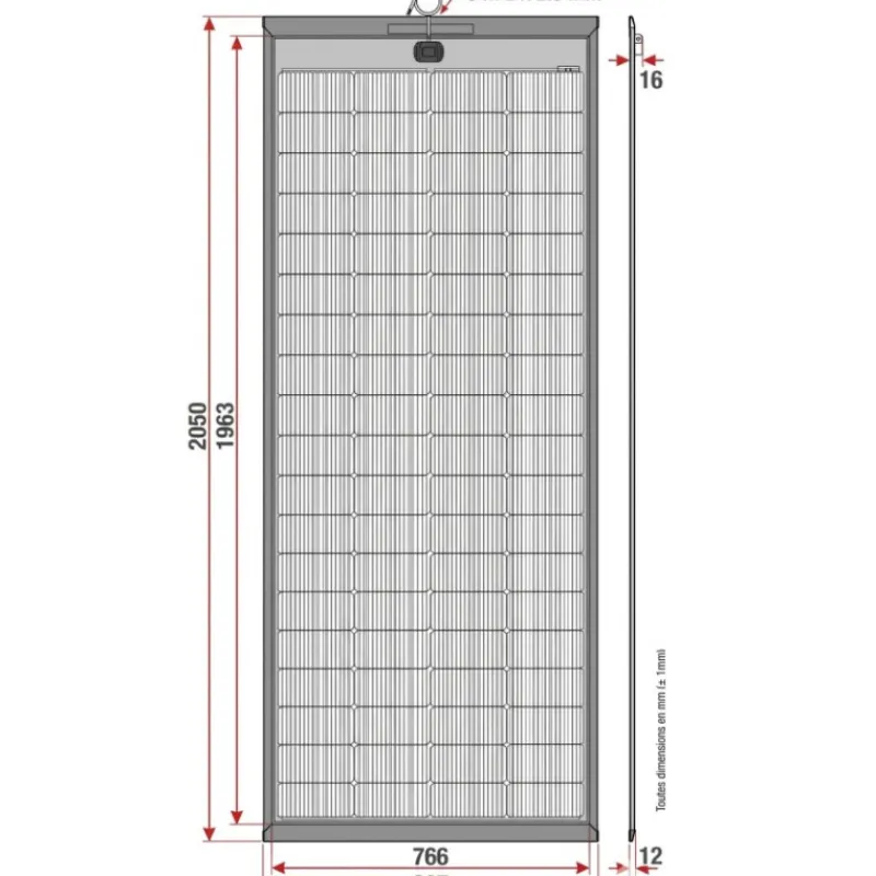 EM Panneau solaire PERC-HD slim 300W*Energie Mobile Best