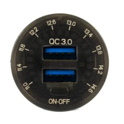Sale EM Prise 2 x USB et voltmètre 12V DC Distribution & Protection·Prise Et Fiche Dc (Allume Cigare, 12V, Usb...)|Distribution & Protection·Contrôleur De Batterie & Indicateur De Charge
