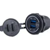 Hot EM Prise double USB 3.0 12V DC avec inter Distribution & Protection·Prise Et Fiche Dc (Allume Cigare, 12V, Usb...)|Distribution & Protection·Fiche Et Prise Dc (Allume Cigare, 12V, Usb...)