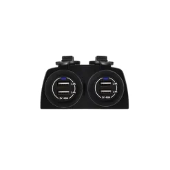 EM Prise 2x2 USB en saillie Electricité & Éclairage·Rallonge & Prise Allume-Cigare 12 V|Distribution & Protection·Prise Et Fiche Dc (Allume Cigare, 12V, Usb...)