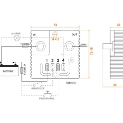 Discount EM Sauvegarde batterie SBM100 | 100A Batterie·Protection Basse Tension|Batteries·Protection Basse Tension