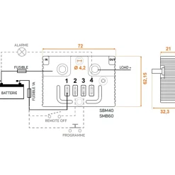 Clearance EM Sauvegarde batterie SBM60 | 60A Batterie·Protection Basse Tension|Batteries·Protection Basse Tension