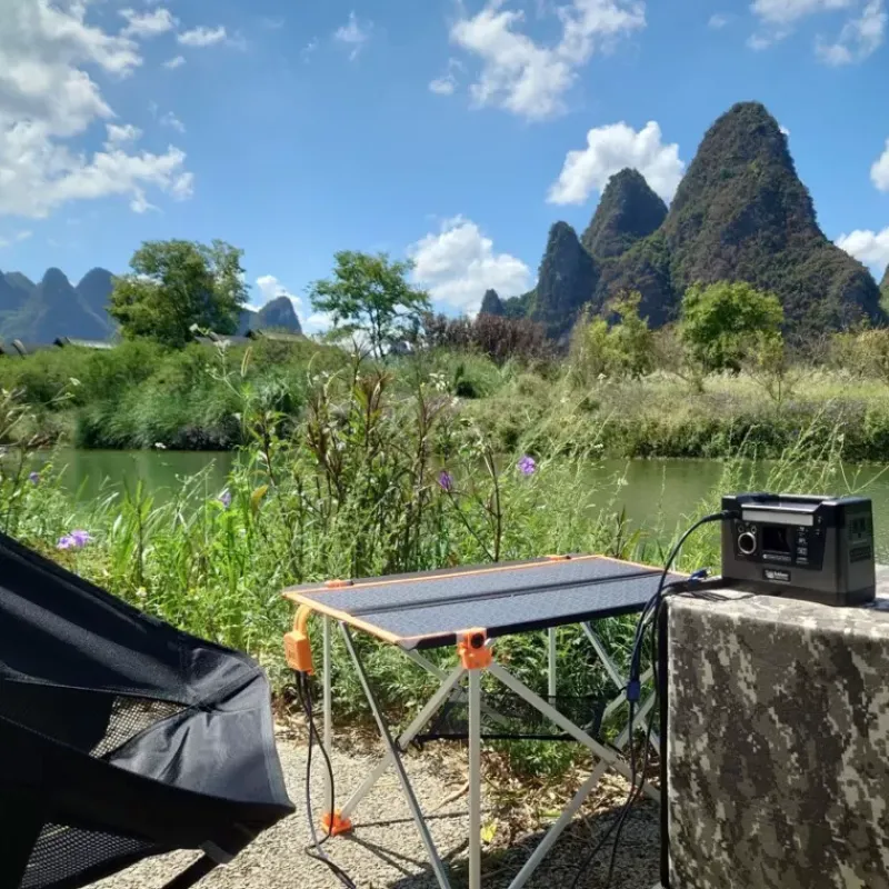 Best EM Solar Table 80 W Mobilier De Camping·Table De Camping|Mobilier De Plein Air·Table