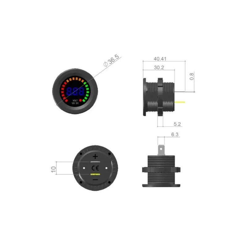 Best EM Voltmètre Pro DC Distribution & Protection·Contrôleur De Batterie & Indicateur De Charge|Distribution & Protection·Contrôleur De Batterie & Voltmètre
