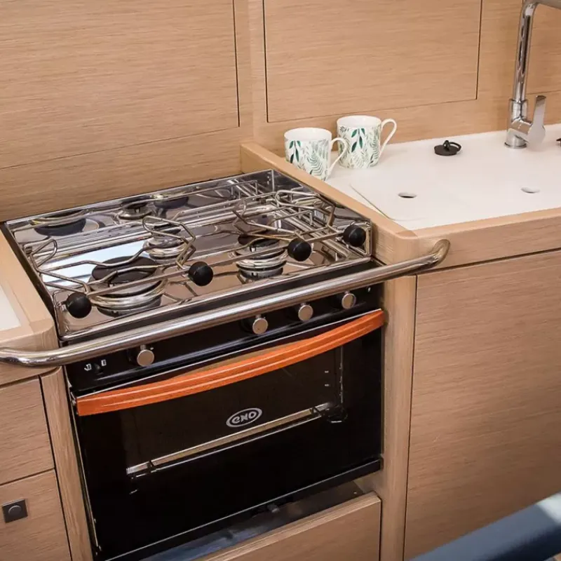 Outlet Cuisinière Allure 3 feux | four inox avec grill Cuisson Intérieure, Réchaud Et Réchaud-Four·Réchaud Four Gaz Et Cuisinière