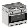 Sale Cuisinière Grand large 2 feux | four inox avec grill Cuisson Intérieure, Réchaud Et Réchaud-Four·Réchaud Four Gaz Et Cuisinière