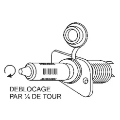 Fiche mâle + prise femelle allume-cigare 12V*Euromarine New
