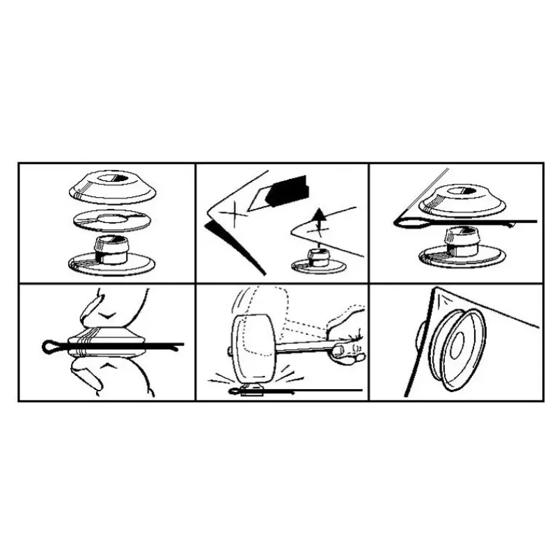 Hot Oeillets rapides plastiques Rideau Isolant, Volet & Moustiquaire·Conception Rideau & Mercerie|Mercerie & Tissus·Mercerie