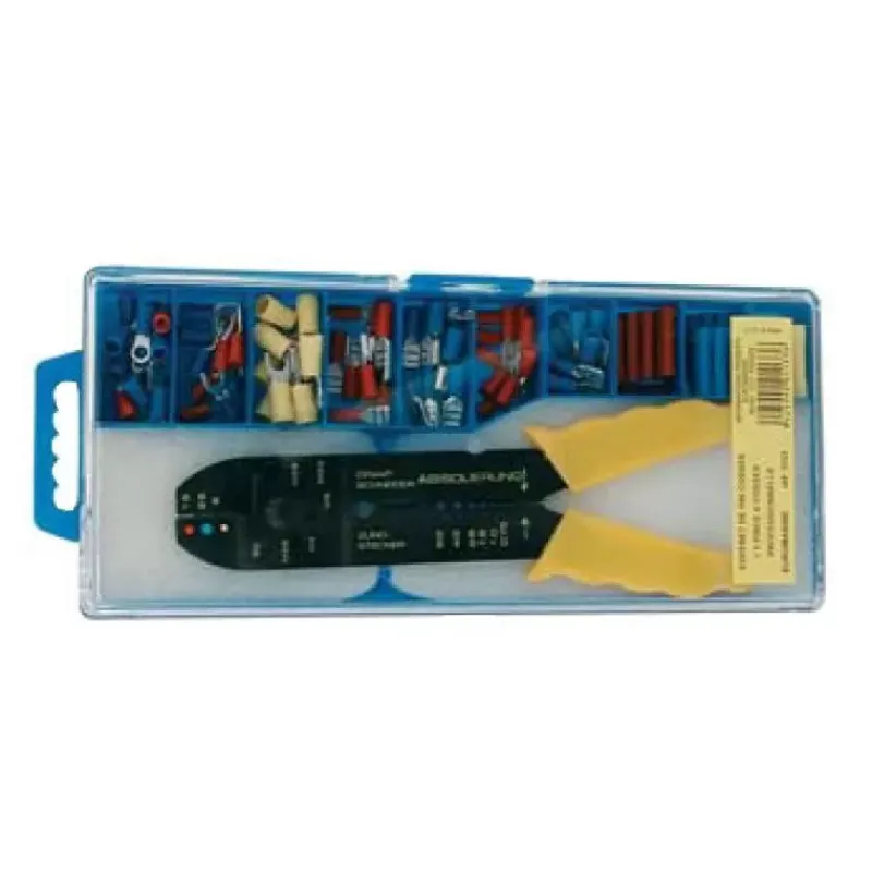 Clearance Pince à sertir et à dénuder + 100 cosses Distribution & Protection·Cosse Et Connexion Électrique|Distribution & Protection·Cosse Et Connexion Électrique Ac/Dc