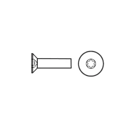 Vis + écrou ø 5 mm inox T.F Torx*Euromarine Hot