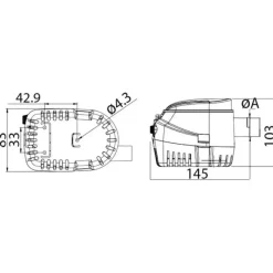 EUROPUMP II Pompe de cale G1100*Osculati Hot