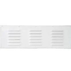 Grille alu laqué blanc sans moustiquaire*Fap Discount