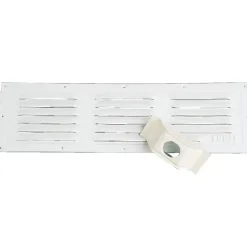 Outlet Grille alu laqué blanc 495 x 143 mm Grille & Aération·Grille D'Aération