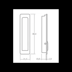 Patère rétractable encastrée*Fawo Outlet