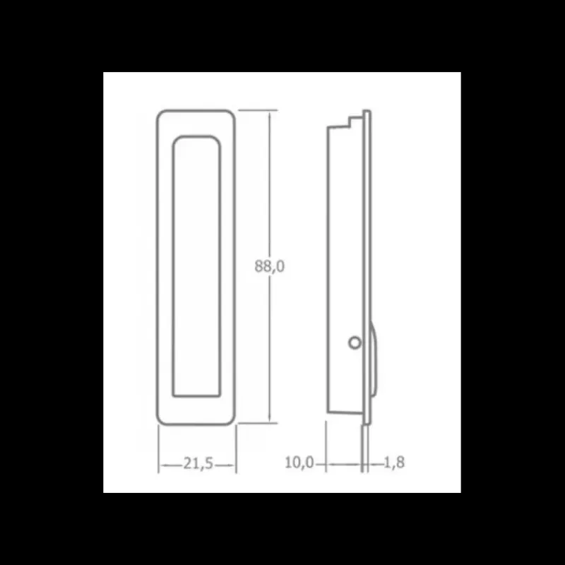 Patère rétractable encastrée*Fawo Outlet