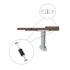 Tirette de table | 250 mm*Fawo