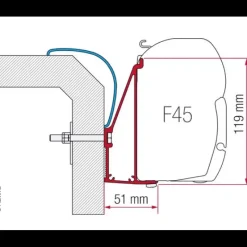 Hot Adaptateur F45 | Rapido Série 6 Store·Adaptateur De Store Camping-Car