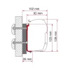 Adaptateur F45 S | Dethleffs Globebus intégral*Fiamma