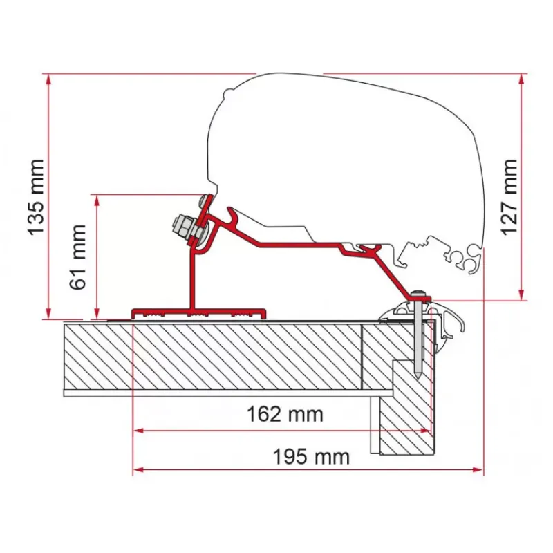 Adaptateur F80 S Caravan Roof*Fiamma Sale