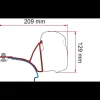 Adaptateur F43Van | VW T5 T6 T6.1 avec rail C*Fiamma