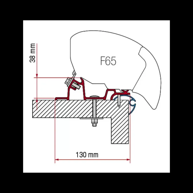 Adapter Caravan Standard F65L F80 Store·Adaptateur De Store Camping-Car