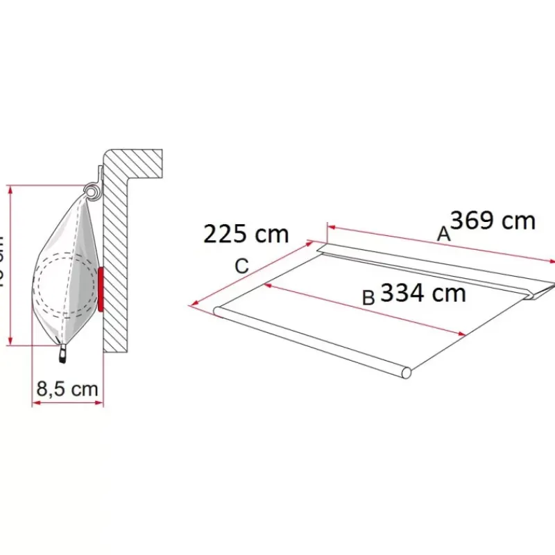 Best Caravanstore 360 XL Store·Store Pour Caravane