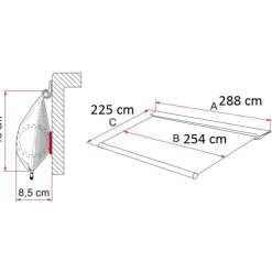 Discount Caravanstore 280 XL Store·Store Pour Caravane