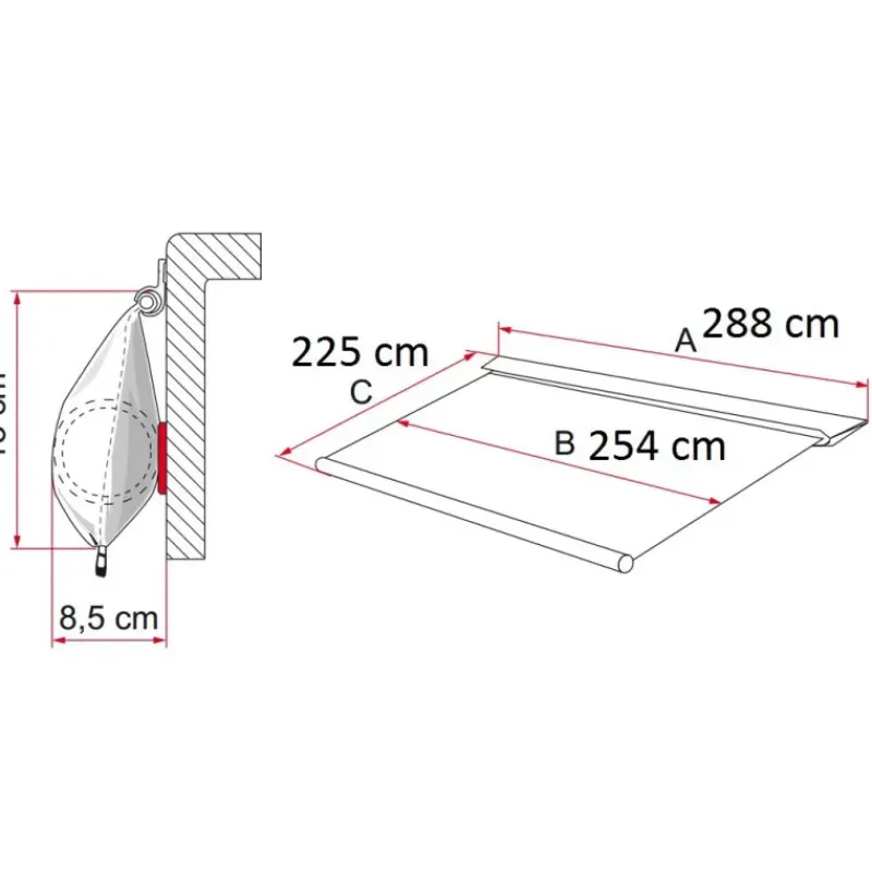 Discount Caravanstore 280 XL Store·Store Pour Caravane