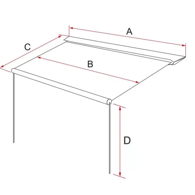 Hot CaravanStore XL 310 Black Store·Store Pour Caravane