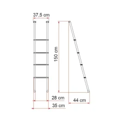 Outlet Deluxe 4B Literie Et Conception De Lit·Echelle Intérieure