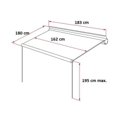 F35 Pro 180 Store·Store Pour Camping-Car & Fourgon