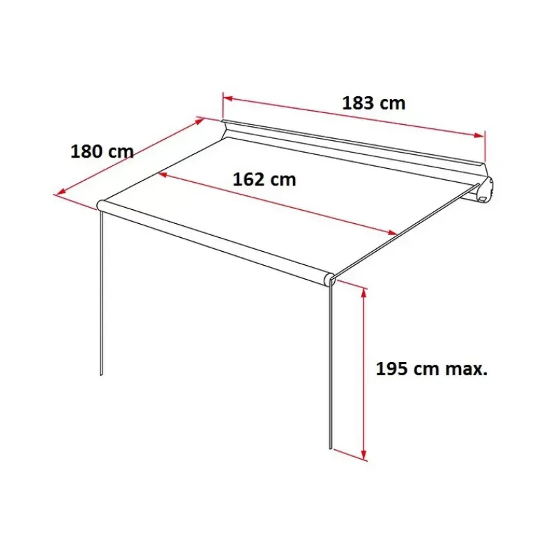 F35 Pro 180 Store·Store Pour Camping-Car & Fourgon