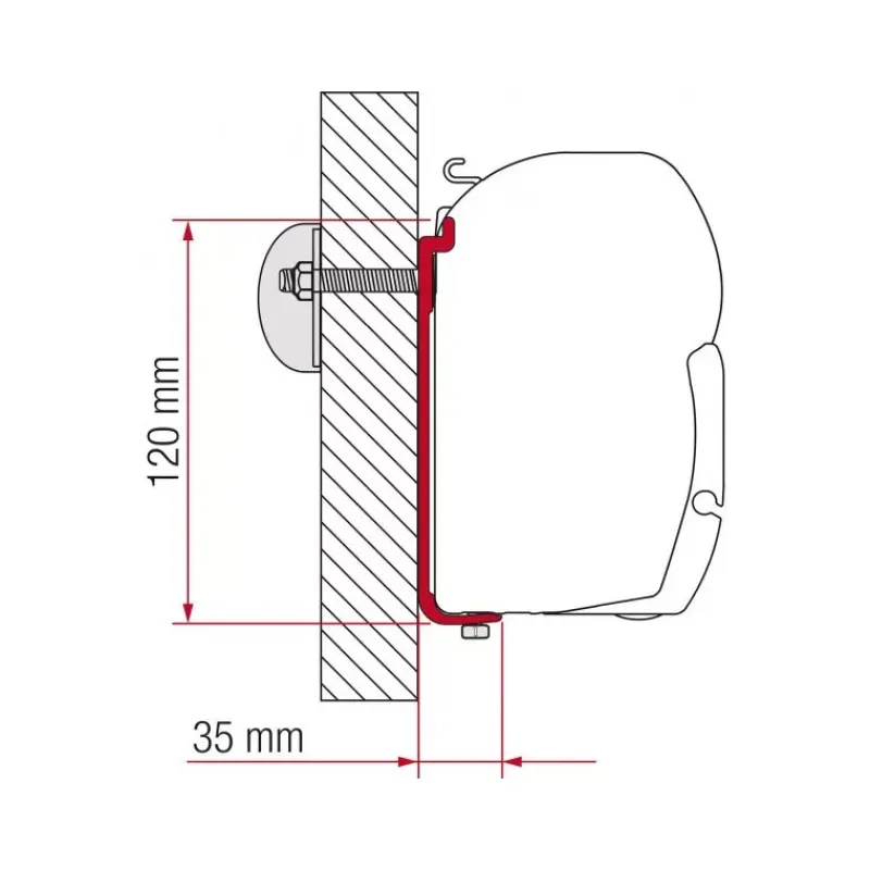 New Kit AS 120 Store·Adaptateur De Store Camping-Car