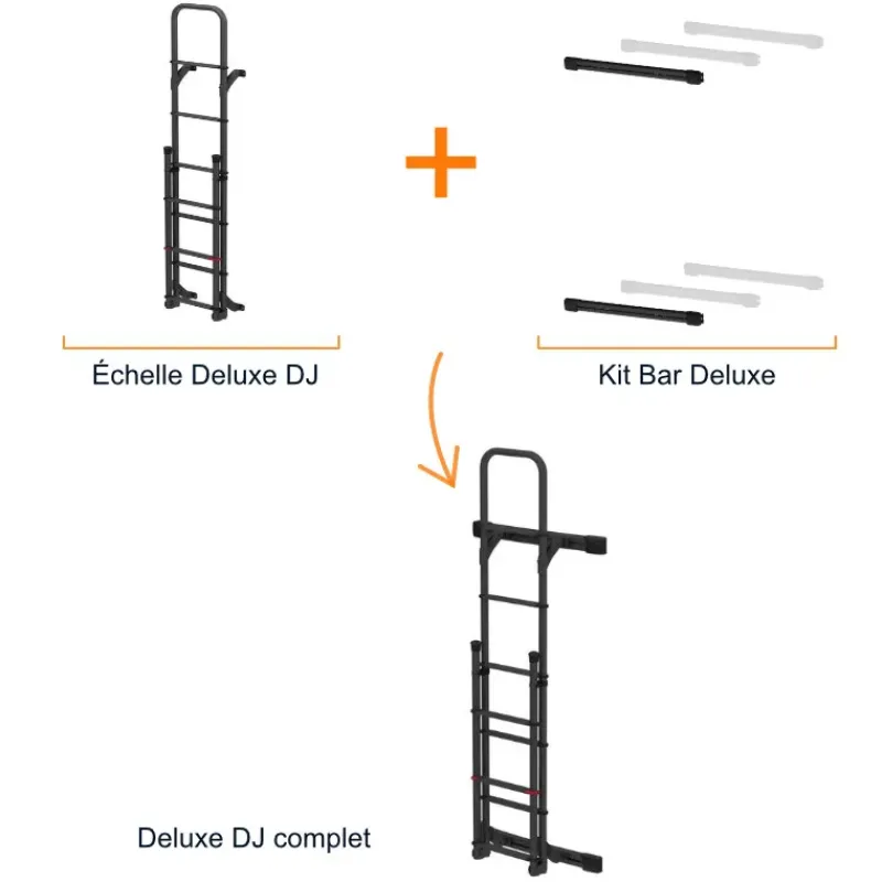 Kit Bars échelle Deluxe | Sprinter 2 et Crafter 1*Fiamma Hot