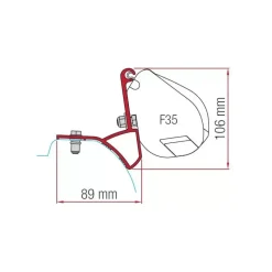 Kit F35 Pro R Trafic 3 Renault Trafic / Primastar / Vivaro / Nv300|Store·Adapteur De Store Van Et Fourgon